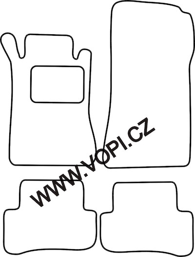 Autokoberce Mercedes C W203 sedan/combi 2000 - 2007 Autofit (2927)